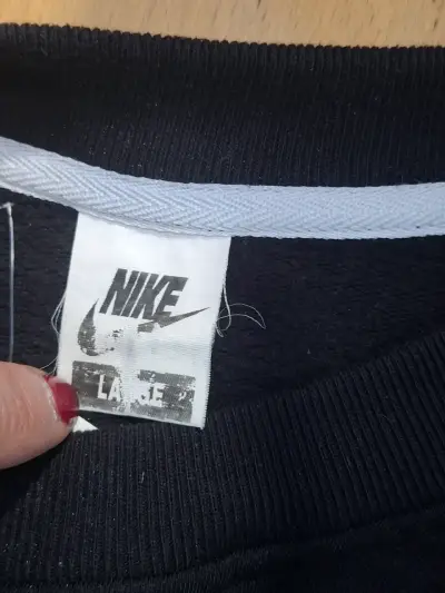 Polerón negro Nike unisex Talla L - miniatura 4