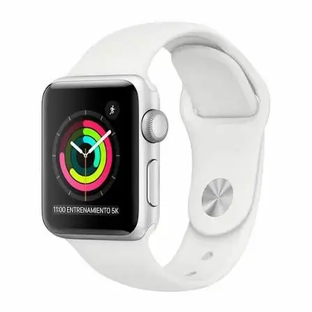 Apple Watch Series 3 con correa blanca