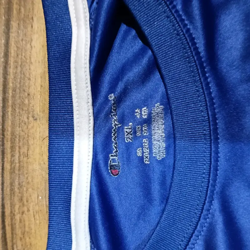 Camiseta deportiva azul Champion talla XL - 4