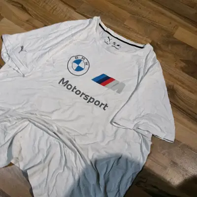 Polera blanca BMW Motorsport Puma para hombre - miniatura 1