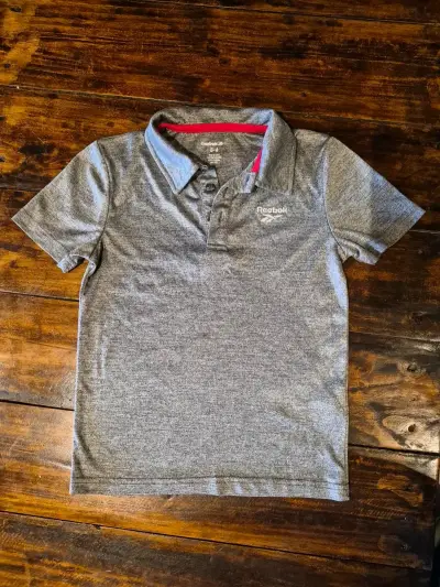 Polera Polo Gris Reebok para Niño talla 5-6 - miniatura 1