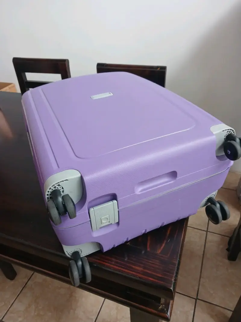 Maleta rígida morada Samsonite con ruedas - 2