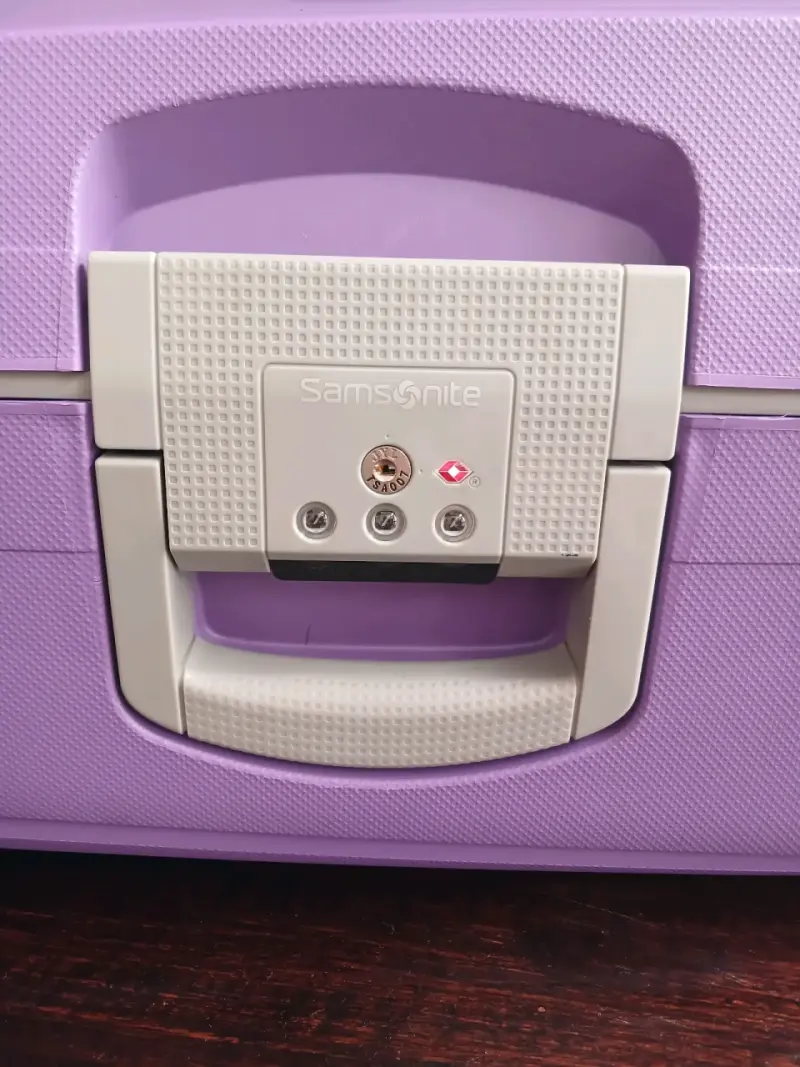 Maleta rígida morada Samsonite con ruedas - 4
