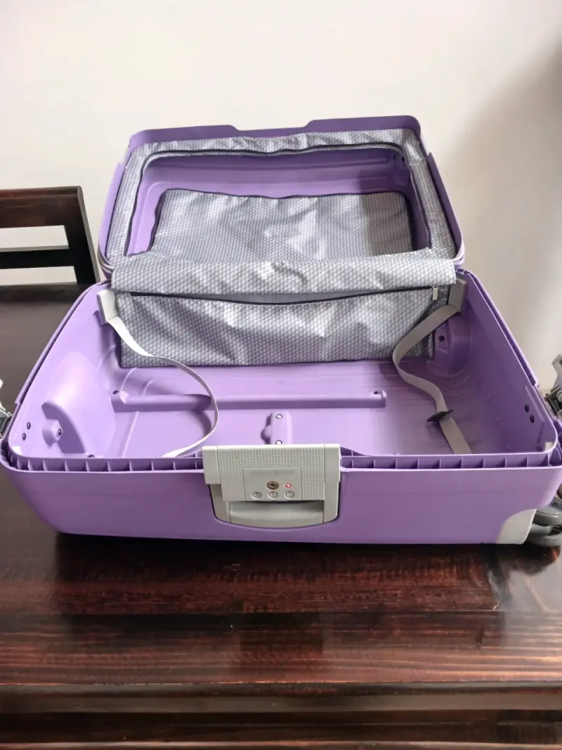 Maleta rígida morada Samsonite con ruedas - 5