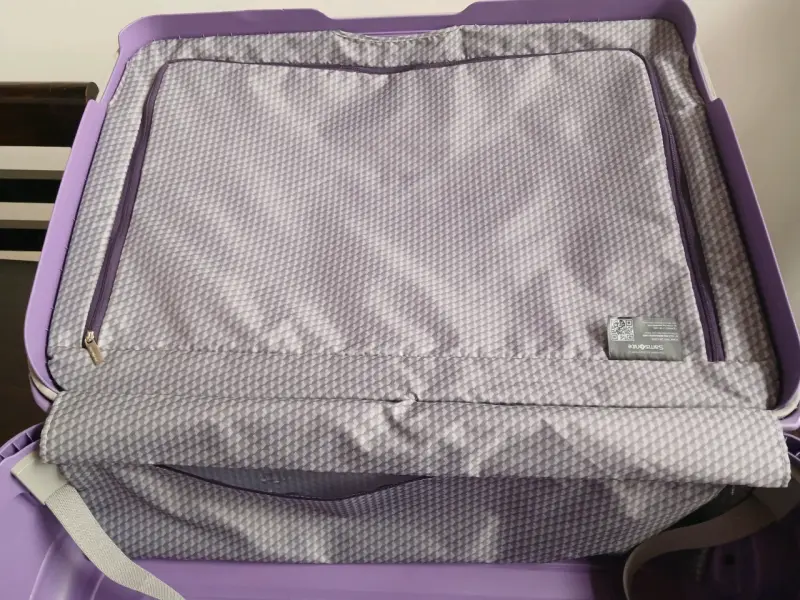 Maleta rígida morada Samsonite con ruedas - 6