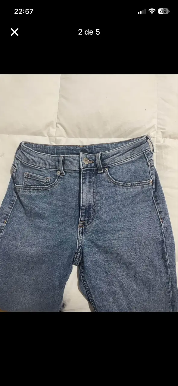 jeans flare h&m tiro medio - 1