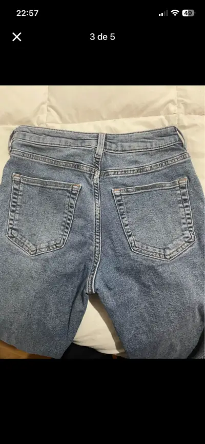 jeans flare  h&m tiro medio - miniatura 2