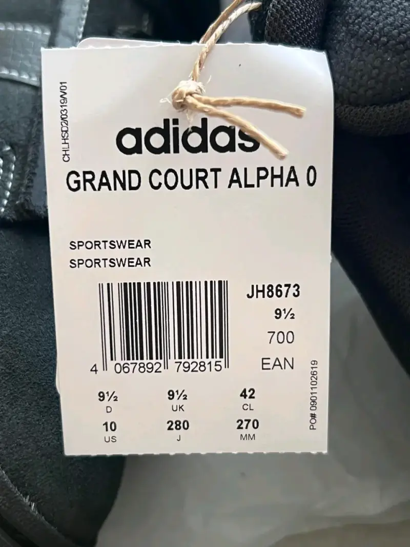 Zapatillas negras Adidas Grand Court Alpha 00s - 5