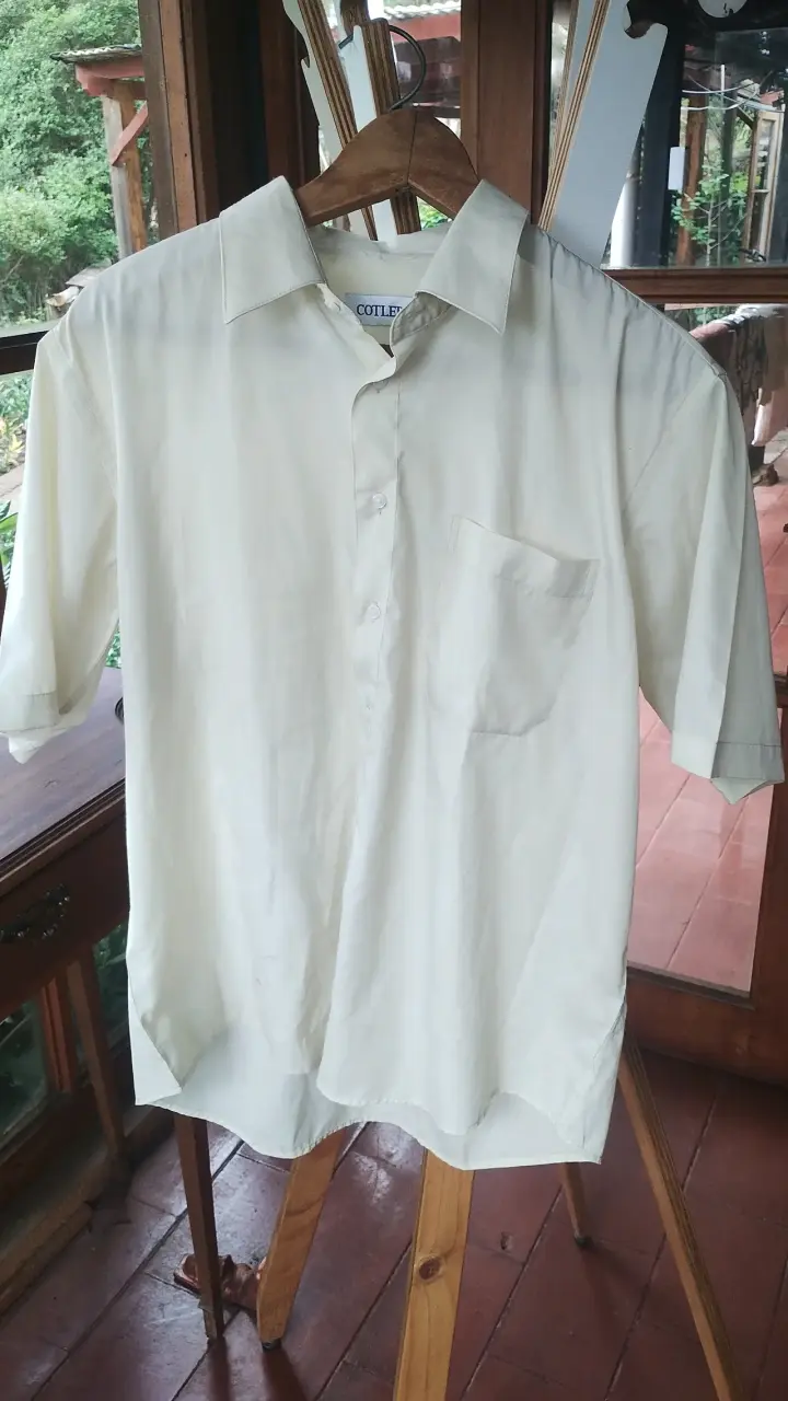 Camisa blanca Cotler de manga corta - 1