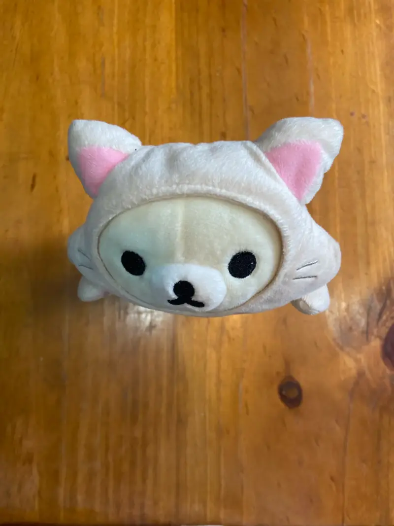 Estuche de felpa Rilakkuma beige con cierre 2017 - 3