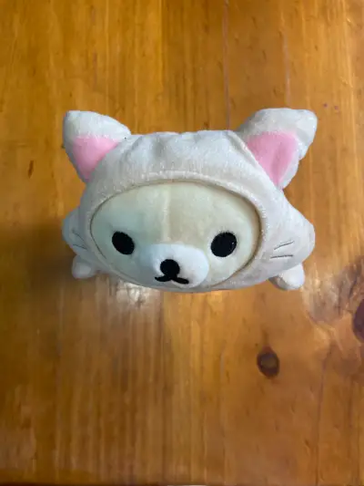 Estuche de felpa Rilakkuma beige con cierre 2017 - miniatura 3