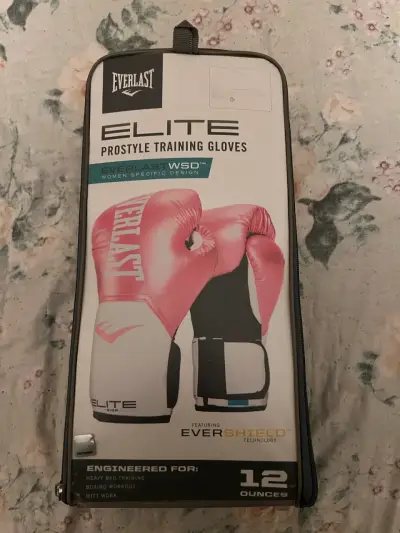 Guantes de Boxeo Everlast Elite Rosados para Mujer - miniatura 1