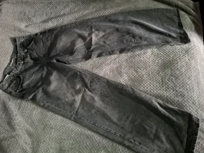 Jeans anchos gris para hombre talla 38 - miniatura 1