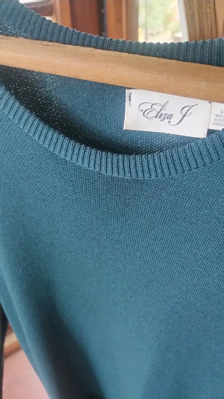 Vestido verde oscuro con cinturón Eliza J - 6