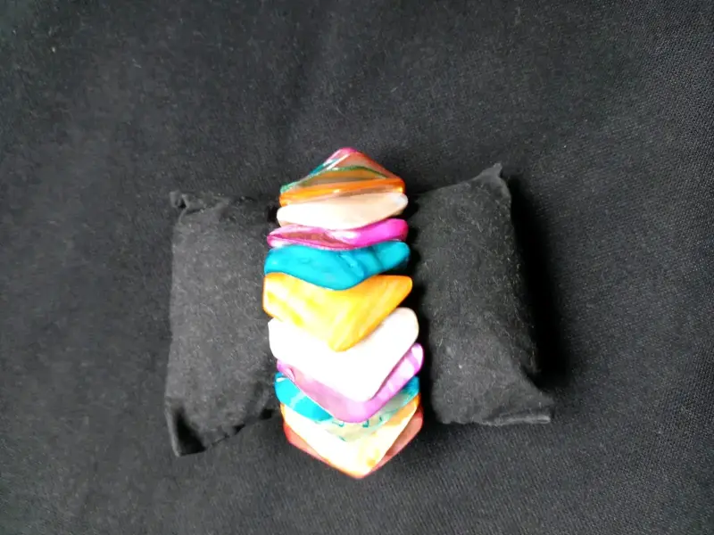Conjunto de Collar y Pulsera de Conchas de nacar - 4
