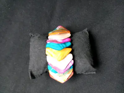 Conjunto de Collar y Pulsera de Conchas de nacar - miniatura 4