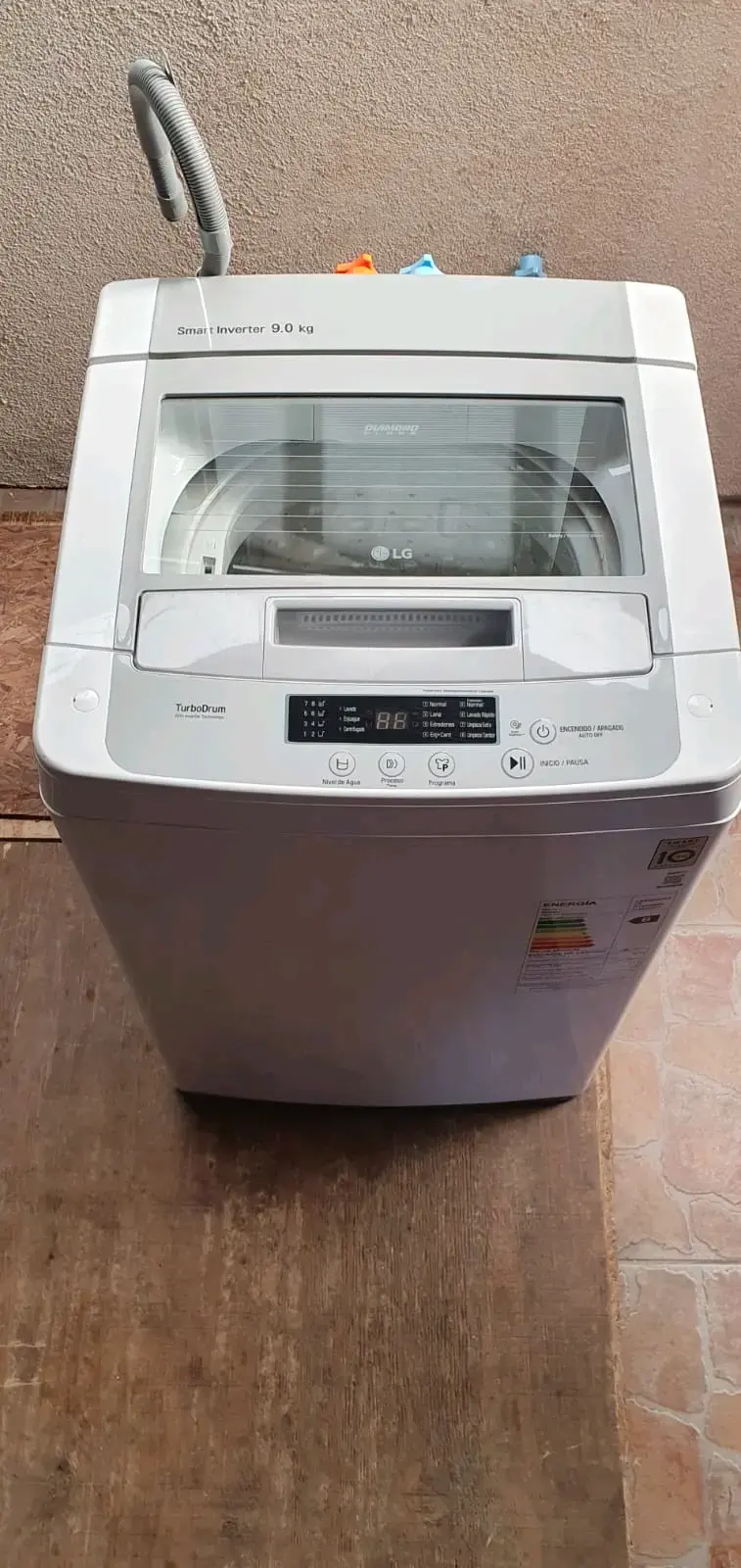 Lavadora automática carga superior LG 9 kg - 6