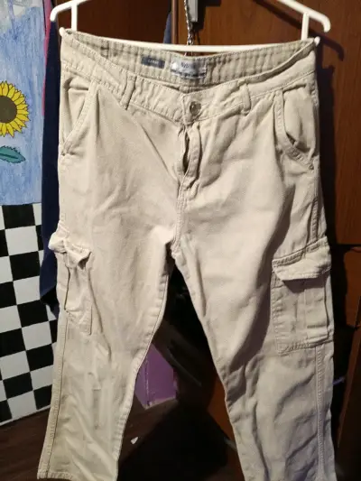 Pantalones cargo beige Sybilla - miniatura 1