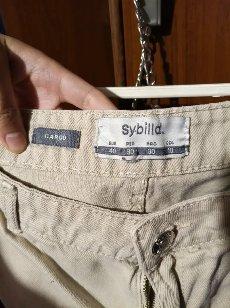 Pantalones cargo beige Sybilla - 2