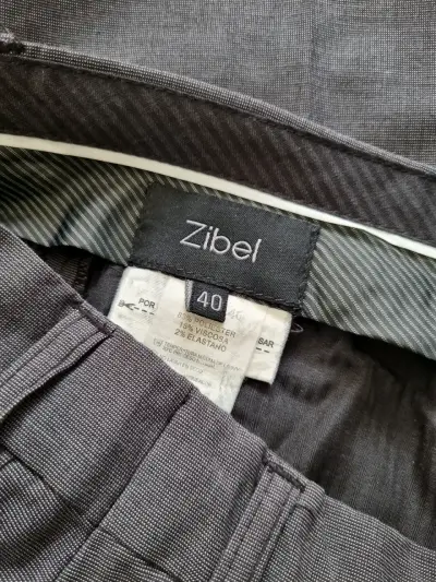 Pantalón de vestir gris para hombre Zibel talla 40 - miniatura 3