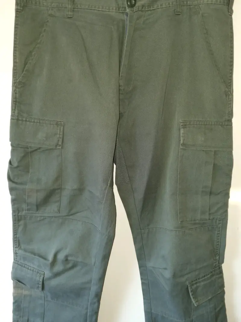 Pantalones cargo verde militar para hombre - 2