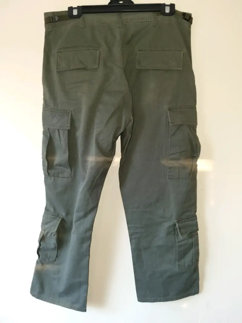 Pantalones cargo verde militar para hombre - 3