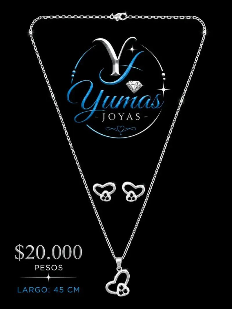Conjunto de joyas Plata Italiana 925