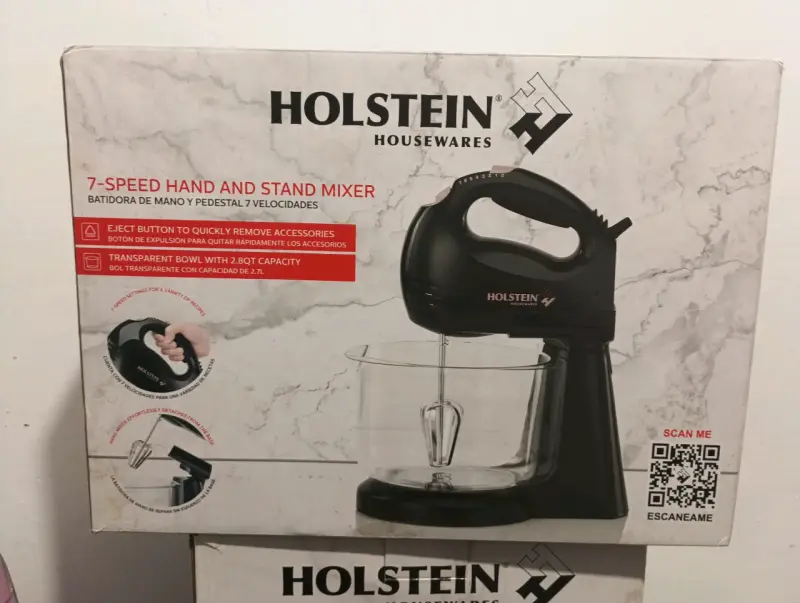 Batidora de mano y pedestal Holstein 7 velocidades