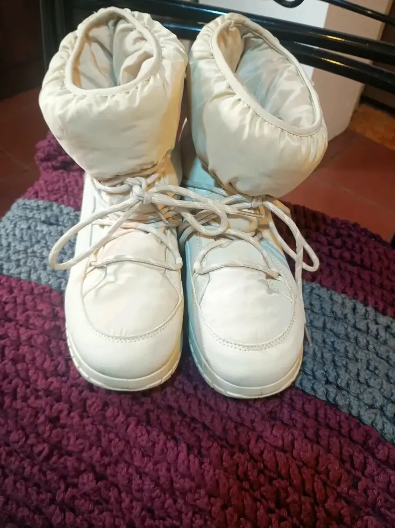 Botas de nieve blancas para mujer