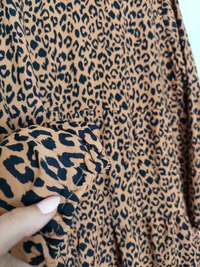 Vestido animal print manga larga - miniatura 2