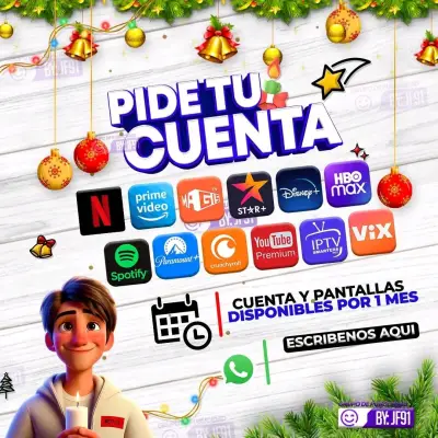 Cuentas de Streaming Variadas por 1 Mes - miniatura 1