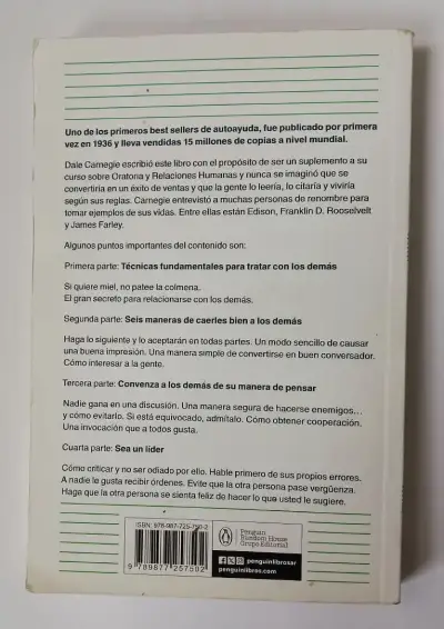 Libro Cómo Ganar Amigos e Influir Sobre las Personas de Dale Carnegie - miniatura 2