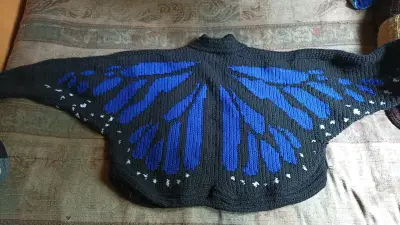 Cardigan negro mariposa 🦋 - miniatura 2