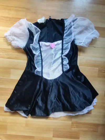 Vestido de disfraz con volantes corazón Talla S/XS - miniatura 2