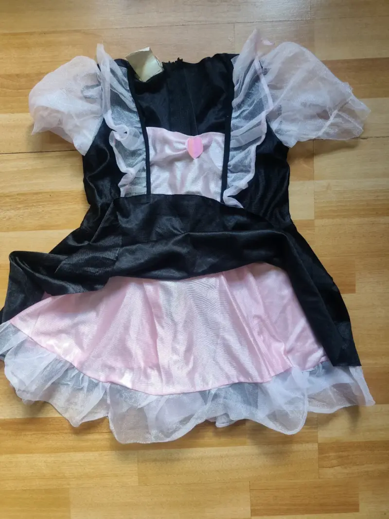 Vestido de disfraz con volantes corazón Talla S/XS - 4
