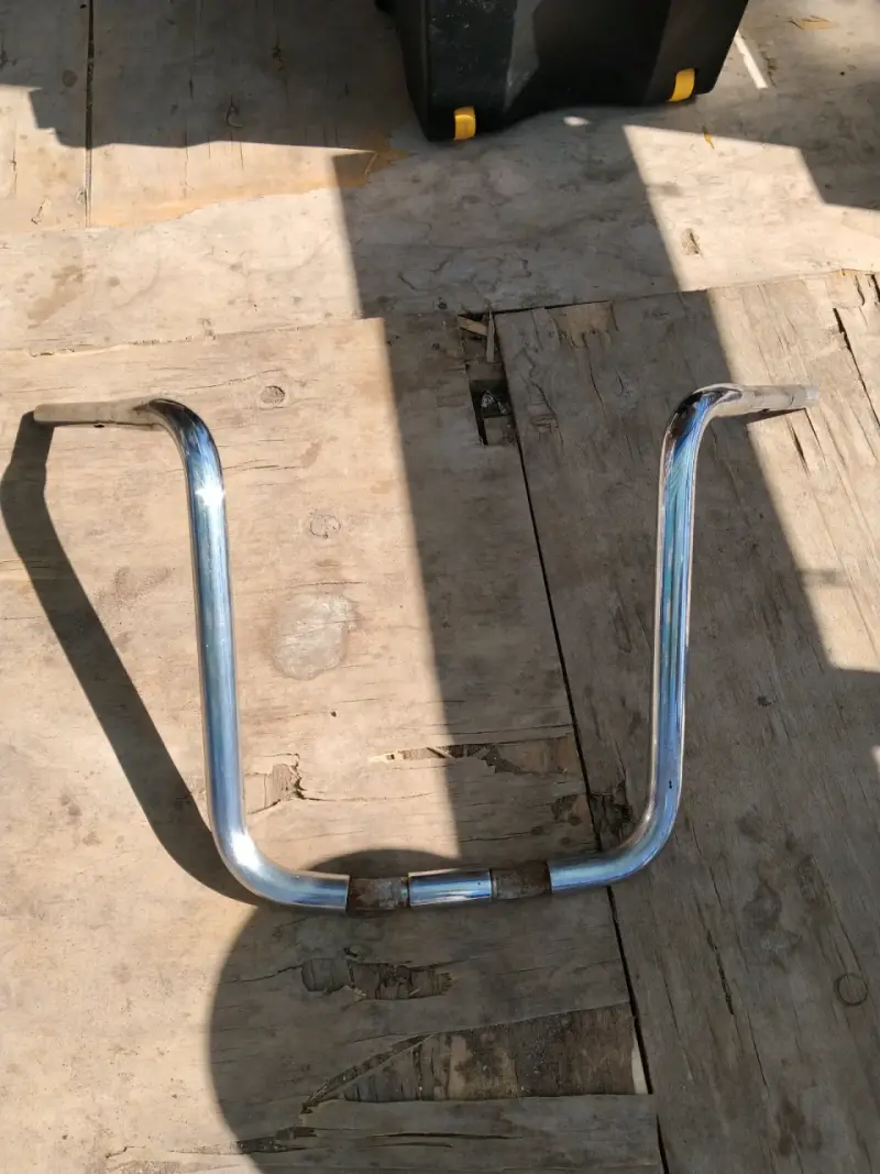 Barra de protección para moto cromada marca harley - 2