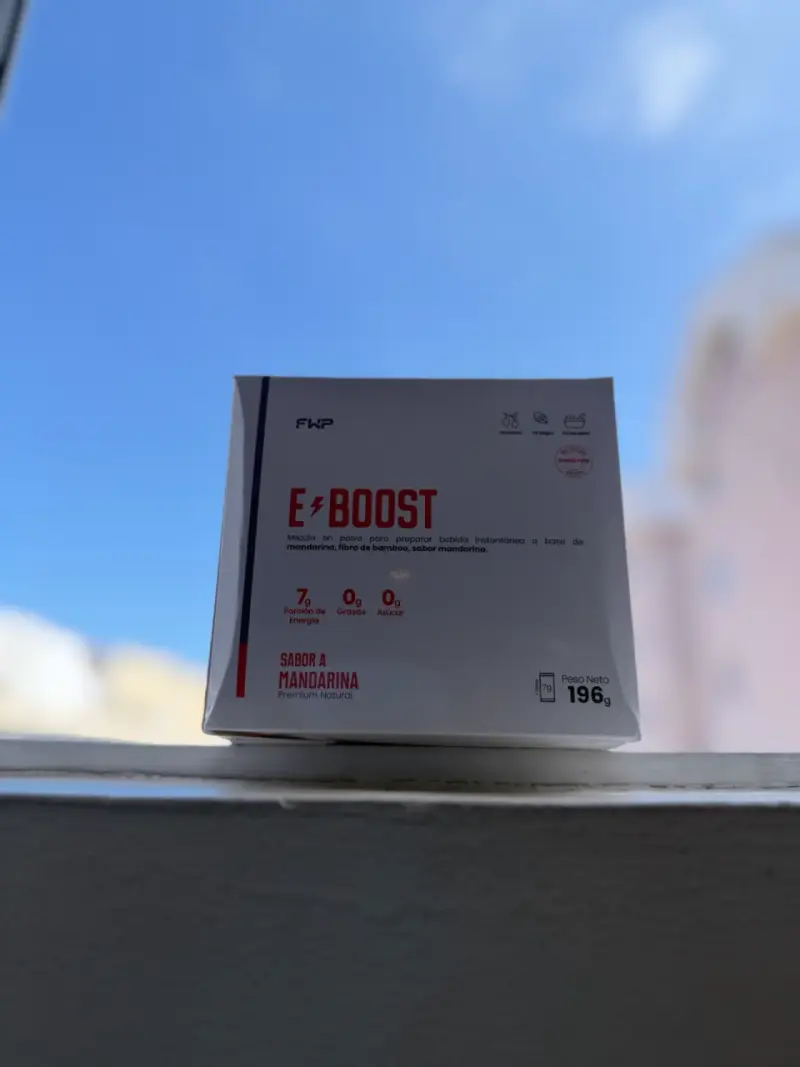 Suplemento Energético E-Boost Sabor Mandarina - 4