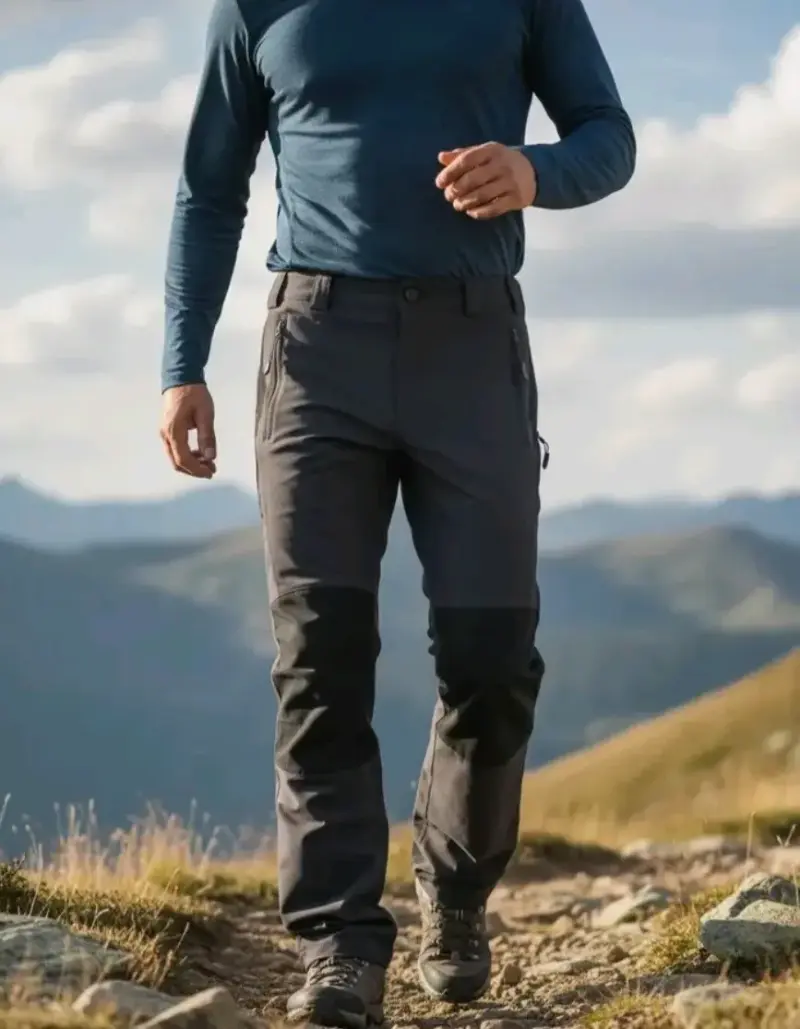 Pantalones Outdoor Hombre Hard Work Negros - 3
