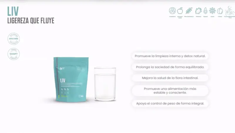 Mezcla en Polvo LIV Manzana Verde 250g - 4