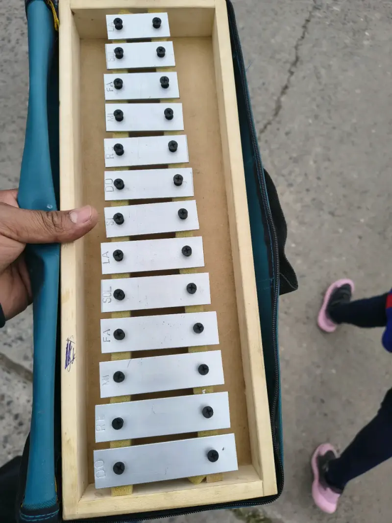 metalófono de 13 notas con caja con estuche - 1