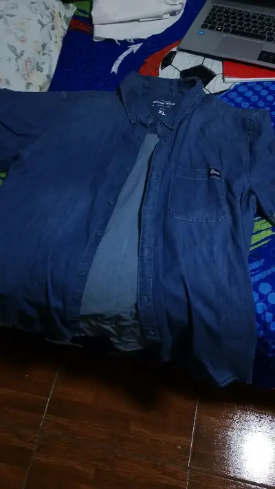 Camisa de mezclilla Denim Wear azul talla XL - miniatura 1