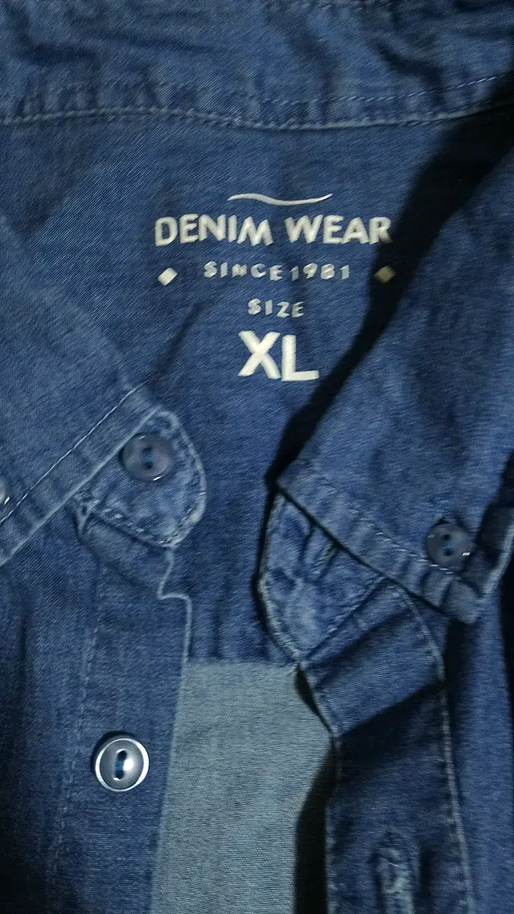 Camisa de mezclilla Denim Wear azul talla XL - 2