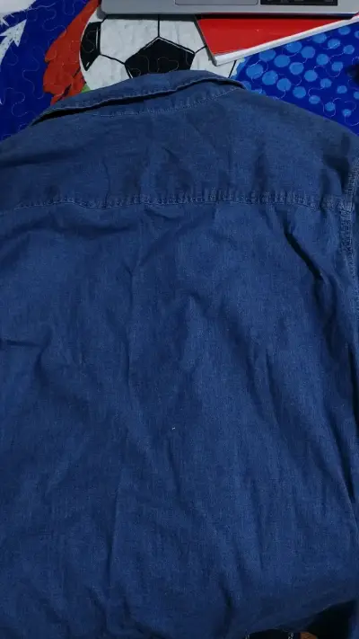 Camisa de mezclilla Denim Wear azul talla XL - miniatura 4