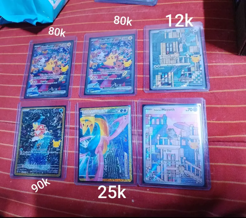 cartas Pokémon cada una tiene precio diferente - 1