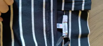 Vestido ajustado a rayas negro - miniatura 3