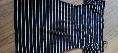 Vestido ajustado a rayas negro - miniatura 4