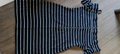 Vestido ajustado a rayas negro - miniatura 5