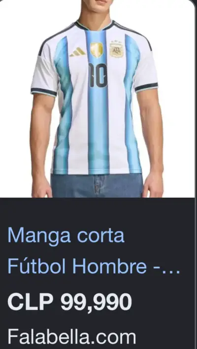 Camiseta Argentina Talla M  Original Nueva - miniatura 6
