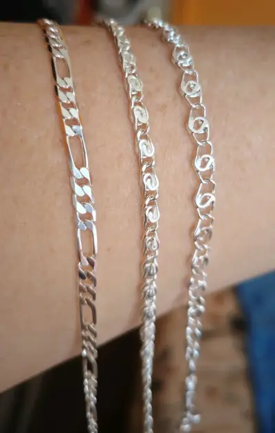 Pulseras de plata diseño elegante - miniatura 1