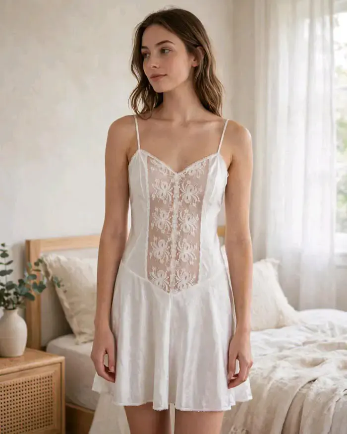 baby doll con encaje para mujer - 1